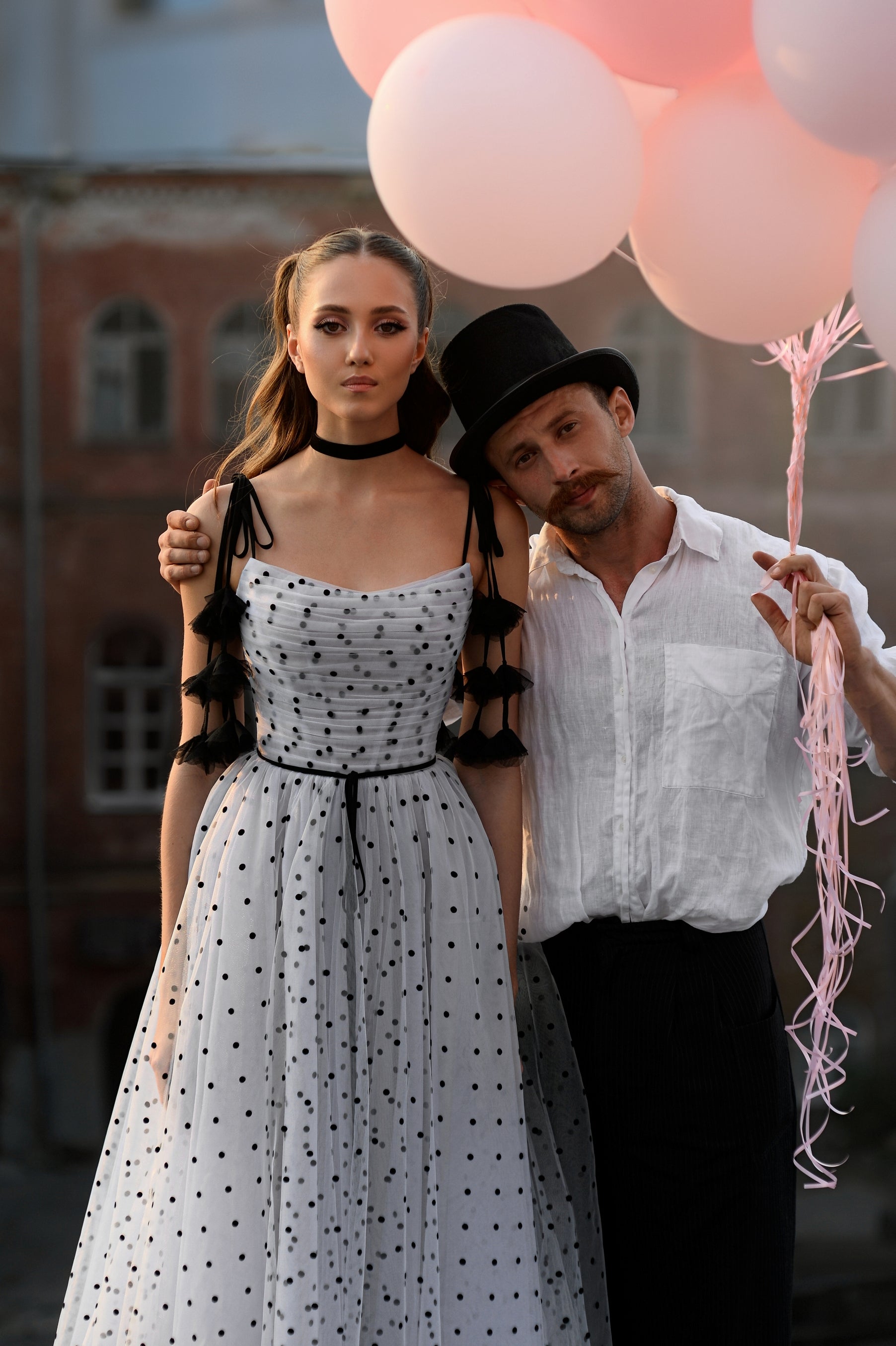 Spaghetti Strap Polka Dot Midi Dress HAREM's Brides Spaghetti Strap Polka Dot Midi Dress HAREM's Brides