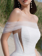 Off-Shoulder A-Line Wedding Dress