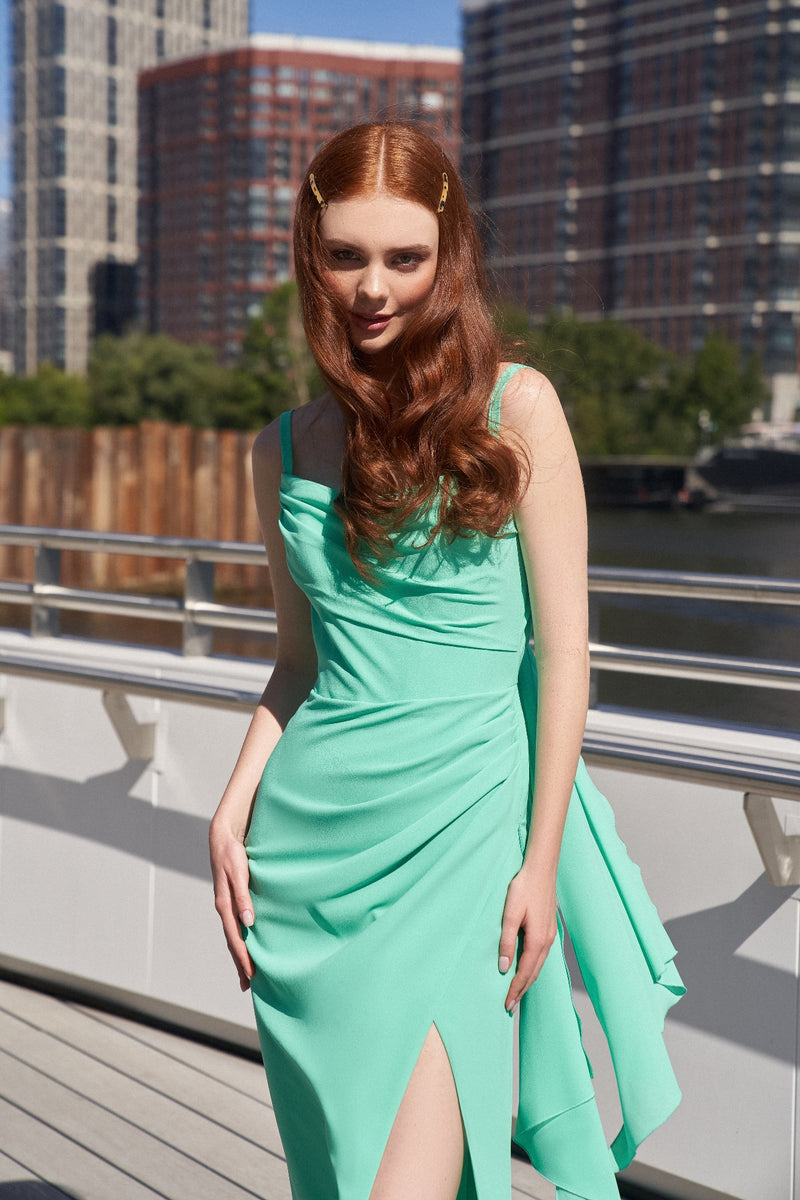 Spaghetti Strap Elegant Long Evening Dress Spaghetti Strap Elegant Long Evening Dress