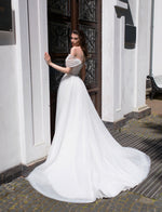 Fairy Off-Shoulder A-Line Wedding Dress with Gloves