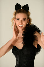 One Shoulder Glitter Minidress