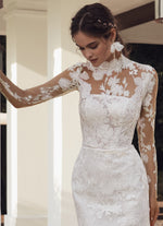 4 en 1 : robe de mariée en dentelle avec surjupe amovible et boléro