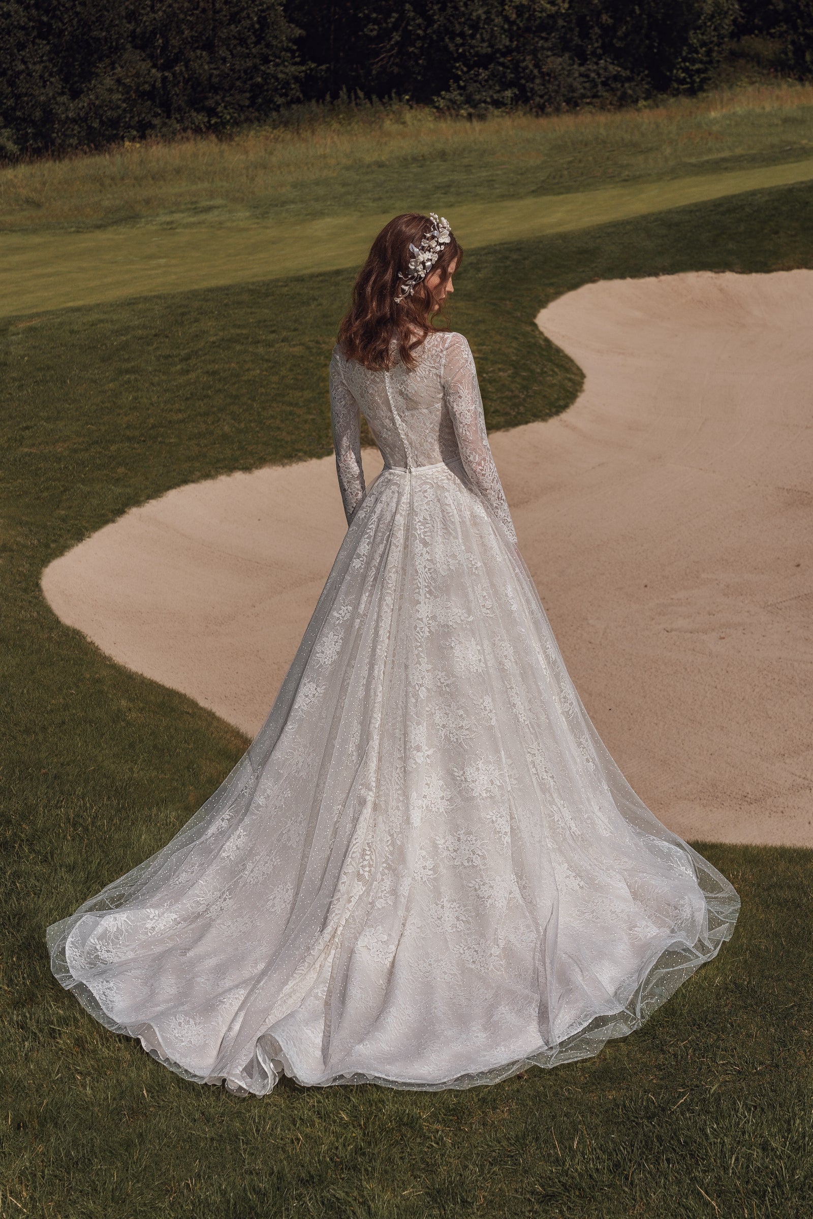 wedding dresses modest lace A-Line Summer Dress Beach Boho Country Short Petal Sleeves Ball Gown line skirt makes a dramatic statement Modest Wedding Dresses Lace Tulle