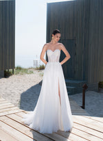 Strapless A-Line Wedding Dress with Bolero