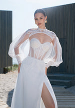 Strapless A-Line Wedding Dress with Bolero