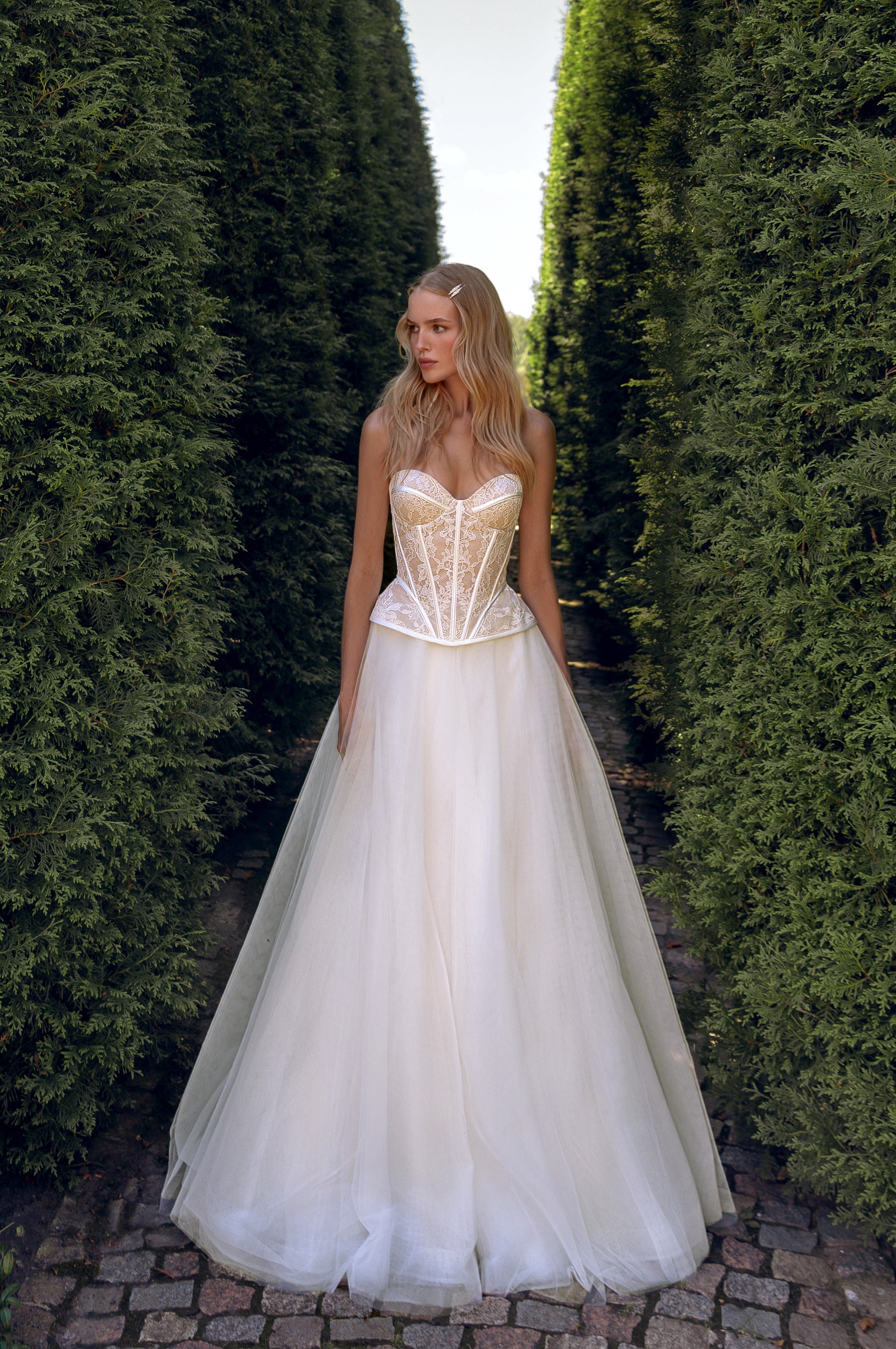 Sweetheart Lace Corset A-Line Wedding Dress – HAREM's Brides