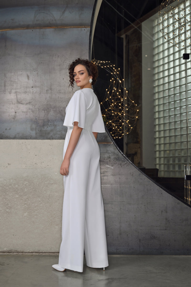 White Bridal Jumpsuit HAREM's Brides White Bridal Jumpsuit HAREM's Brides