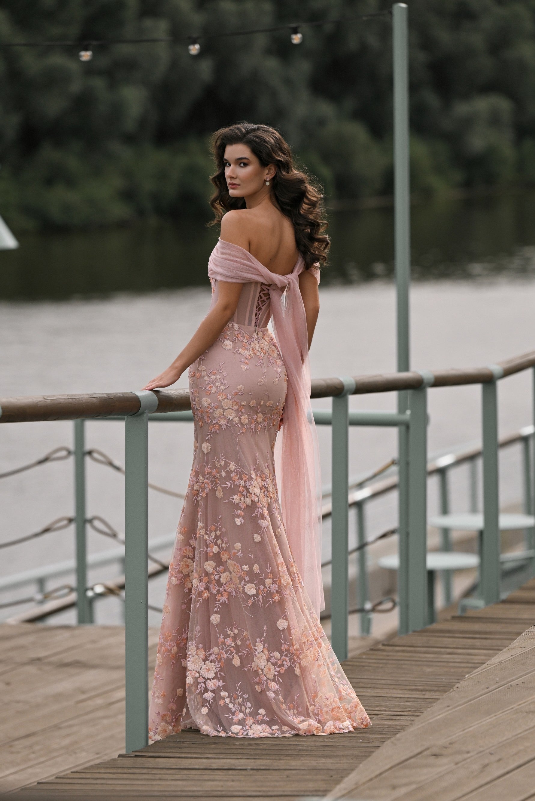 Enchanted Blossom Mermaid Evening Dress Enchanted Blossom Mermaid Evening Dress