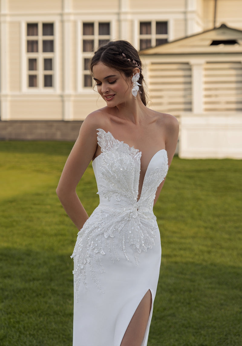 Robe de mariée sirène chérie avec de beaux détails