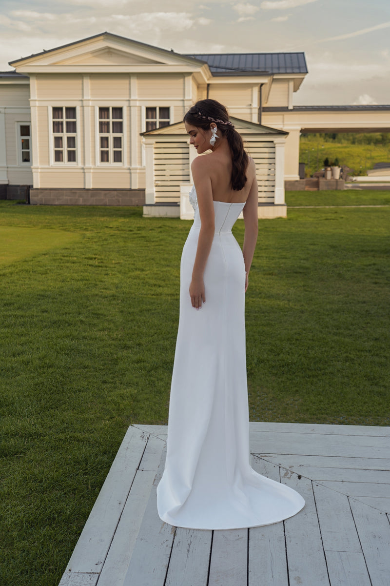 Robe de mariée sirène chérie avec de beaux détails