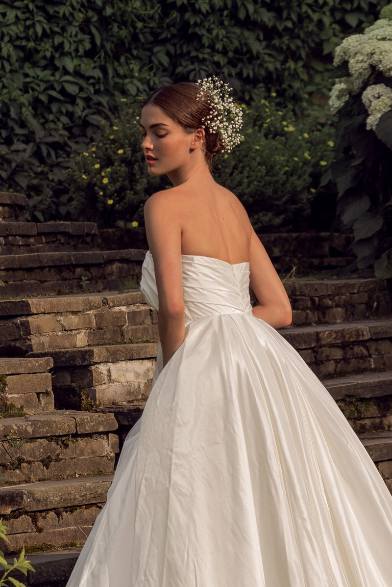 Strapless A-Line Wedding Gown HAREM's Brides Strapless A-Line Wedding Gown HAREM's Brides