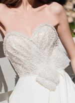 Strapless Sweatheart A-Line Wedding Dress with Pockets