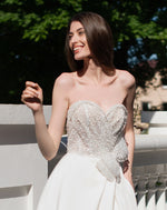 Strapless Sweatheart A-Line Wedding Dress with Pockets