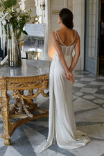 Modern Muse Glitter Spaghetti Strap Gown