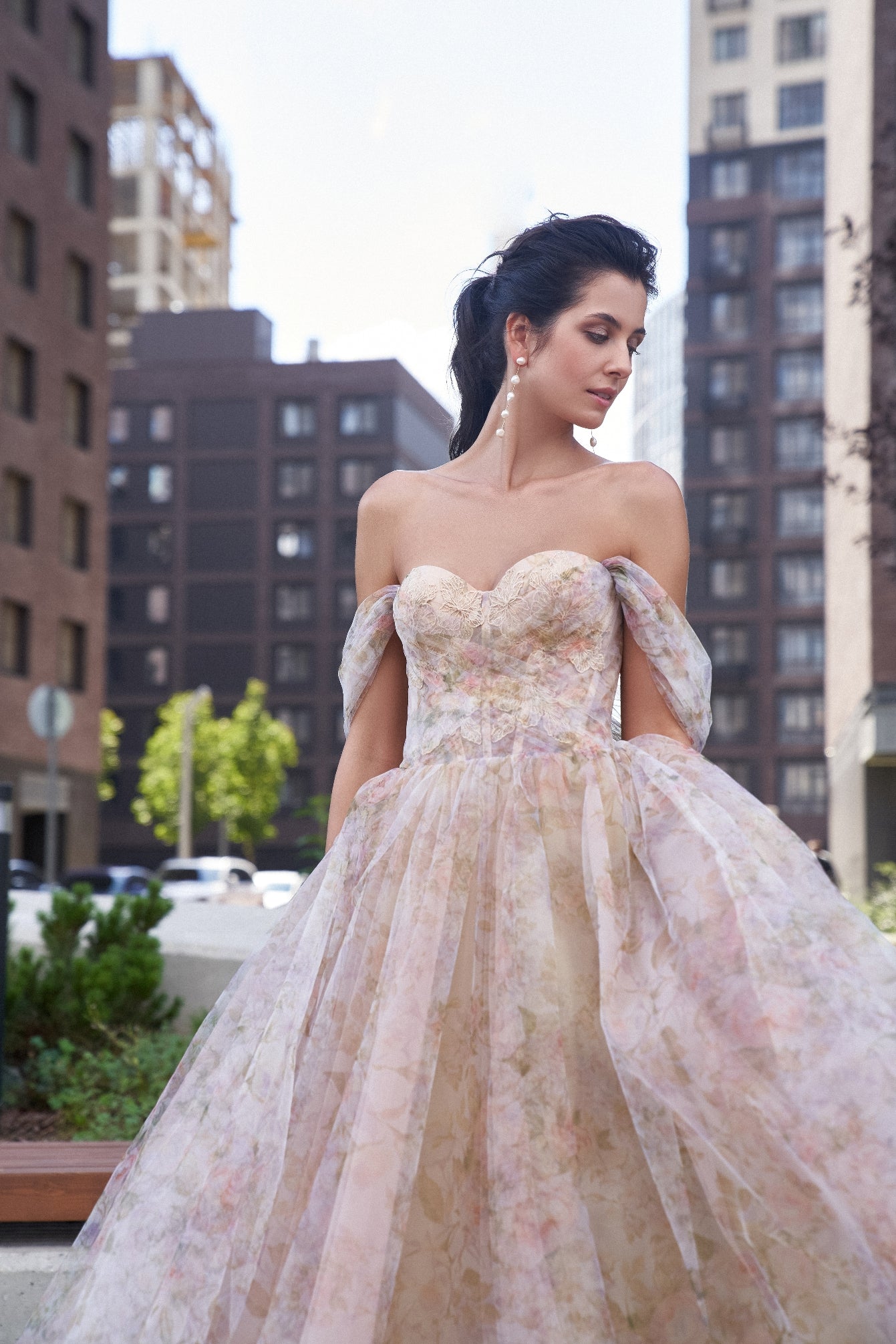 corset off the shoulder dress Off-The Shoulder Corset Midi Dress – HAREM's Brides