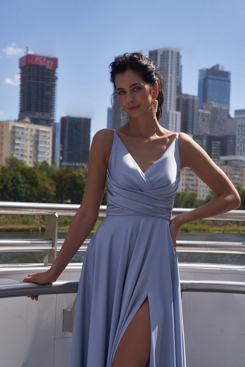 v neck maxi evening dress Amazon.com: Women's V Neck High Split Maxi Bodycon Dresses Elegant Party Evening Gown Black : Clothing, Shoes & Jewelry