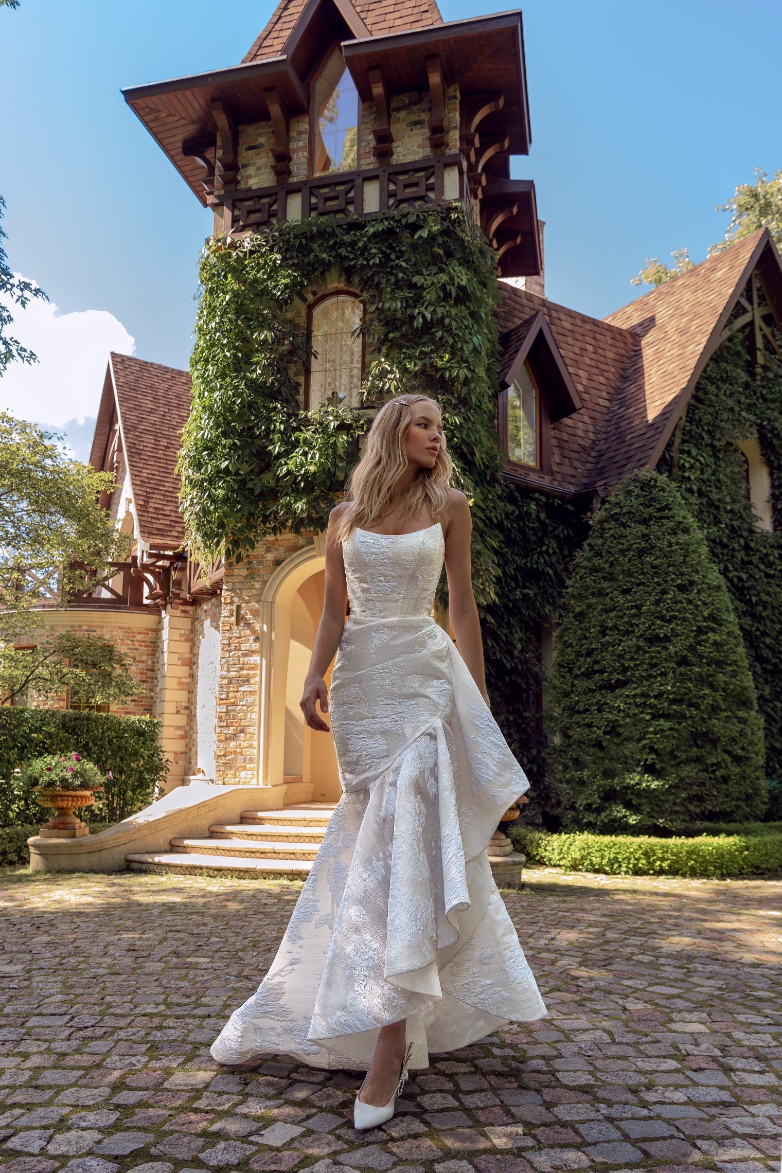 Strapless Wrap Wedding Dress EU46