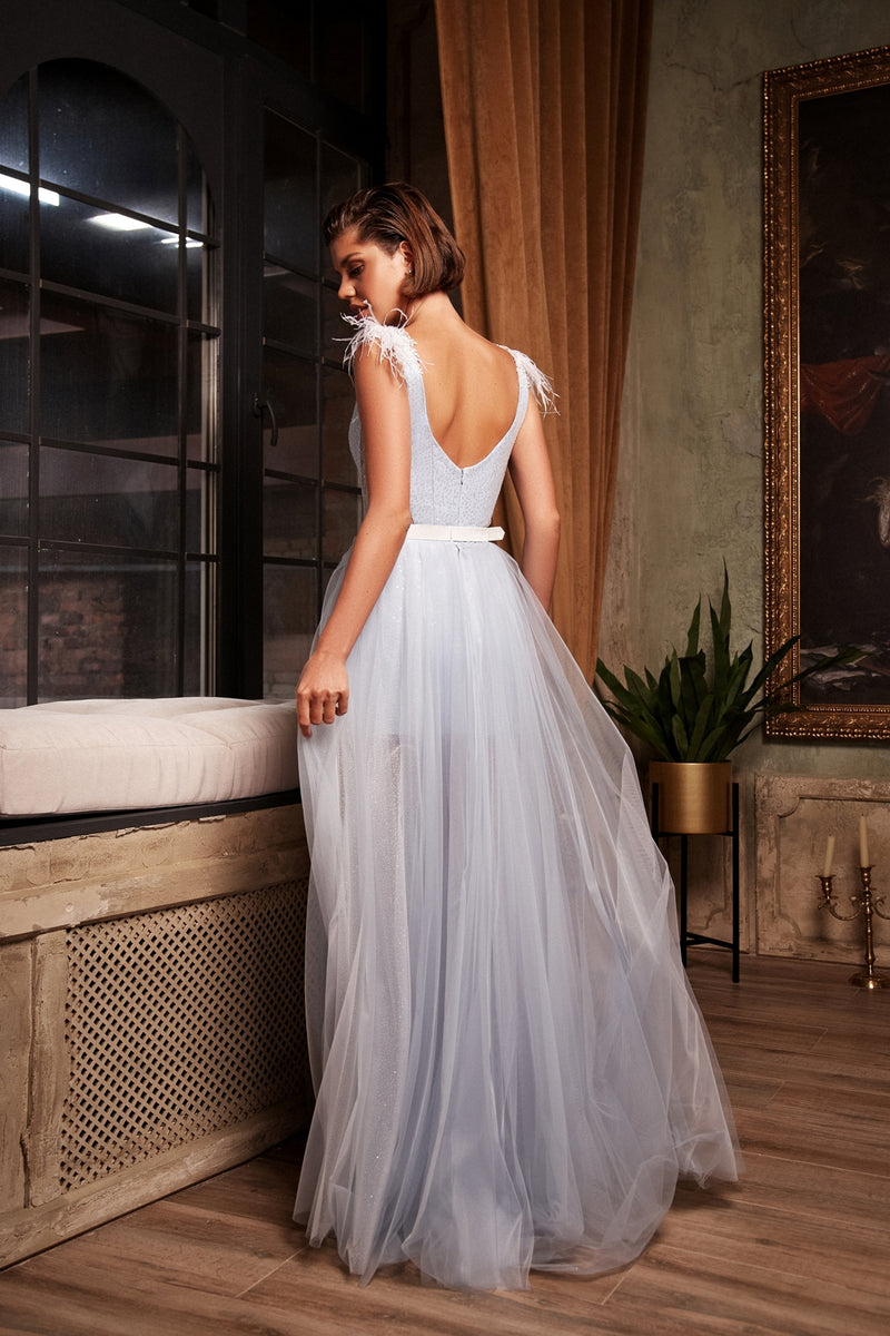 Short Glitter Dress with Removable Overskirt HAREM's Brides Short Glitter Dress with Removable Overskirt HAREM's Brides