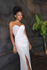 Mermaid Wrap Sweatheart Wedding Dress