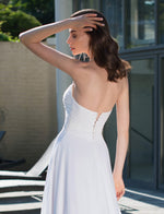 Gorgeous Strapless Sheath Romantic Bridal Dress