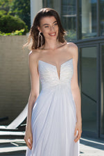 Gorgeous Strapless Sheath Romantic Bridal Dress