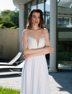 Gorgeous Strapless Sheath Romantic Bridal Dress