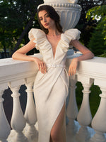 Glitter Midi Bridal Dress