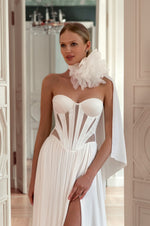 A-Line Wedding Dress with Sweetheart Corset
