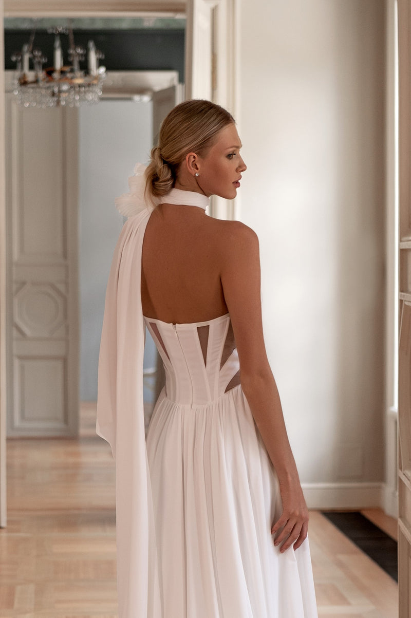 A-Line Wedding Dress with Sweetheart Corset