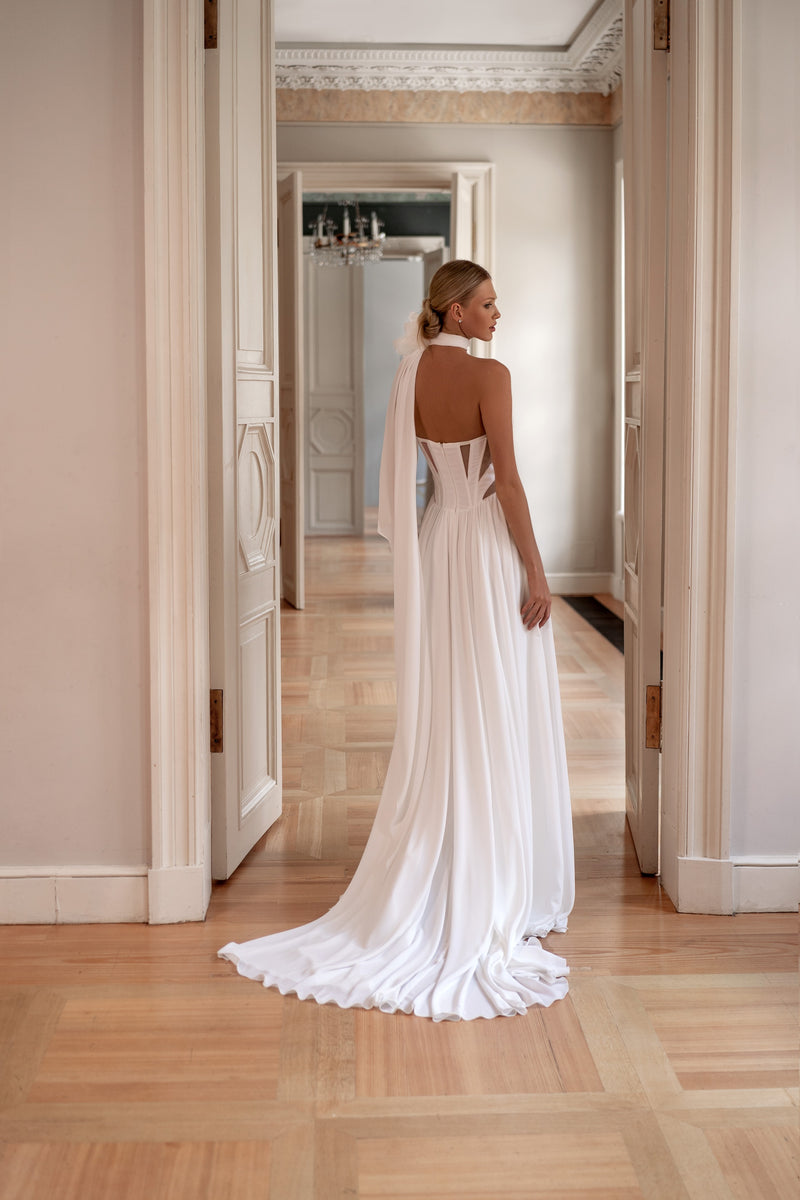 A-Line Wedding Dress with Sweetheart Corset