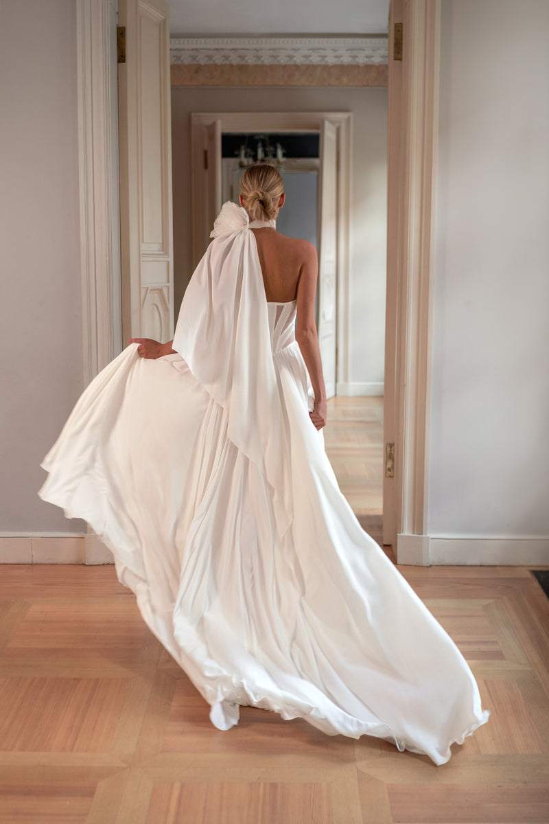A-Line Wedding Dress with Sweetheart Corset