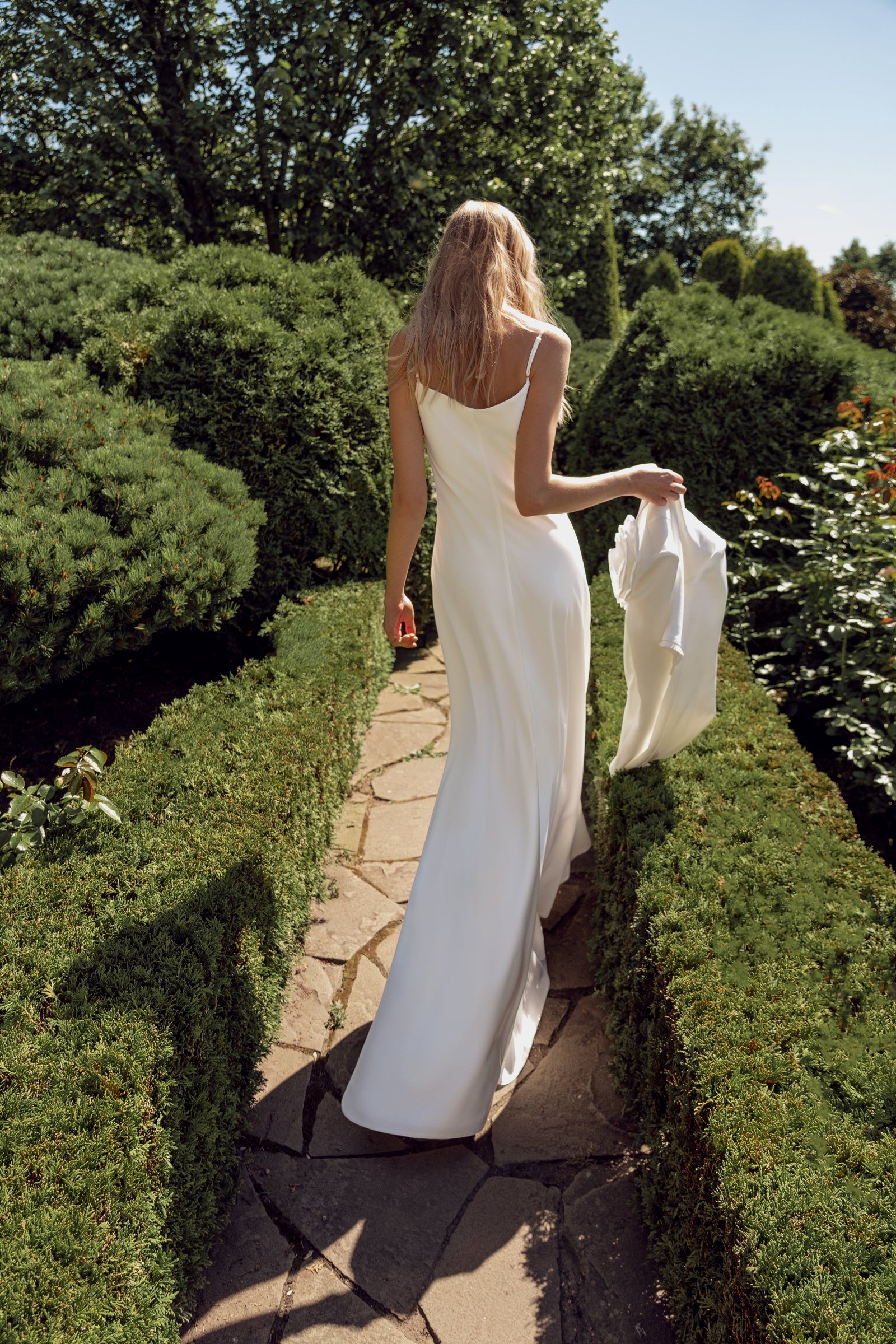 Minimalist Maxi Bridal Dress with Jacket Made to Measure Minimalist Maxi Bridal Dress with Jacket Made to Measure