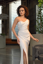 Strapless Sheath Minimalist Bridal Dress