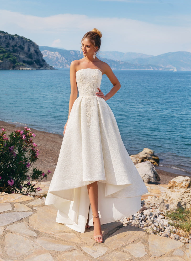 Asymmetrical Wedding Gown HAREM's Brides Asymmetrical Wedding Gown HAREM's Brides