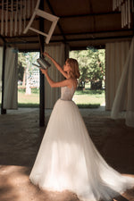 Romantic Princess Wedding Dress with Angelic Wings