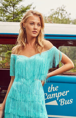 Tassel Detail Off-Shoulder Dress