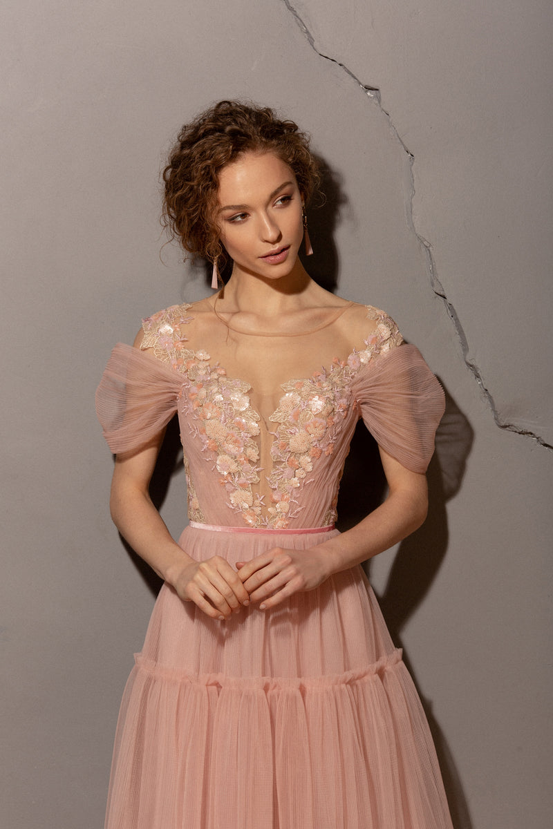 Off-Shoulder Midi Party Dress HAREM's Brides Off-Shoulder Midi Party Dress HAREM's Brides