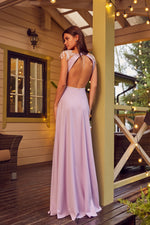 Cap Sleeve Long Prom Dress