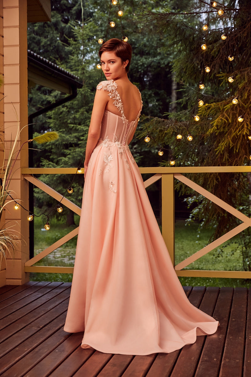 Sweetheart Long Prom Dress EU40 / Peach Sweetheart Long Prom Dress EU40 / Peach