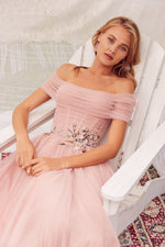 Classy Off-Shoulder Prom Dress