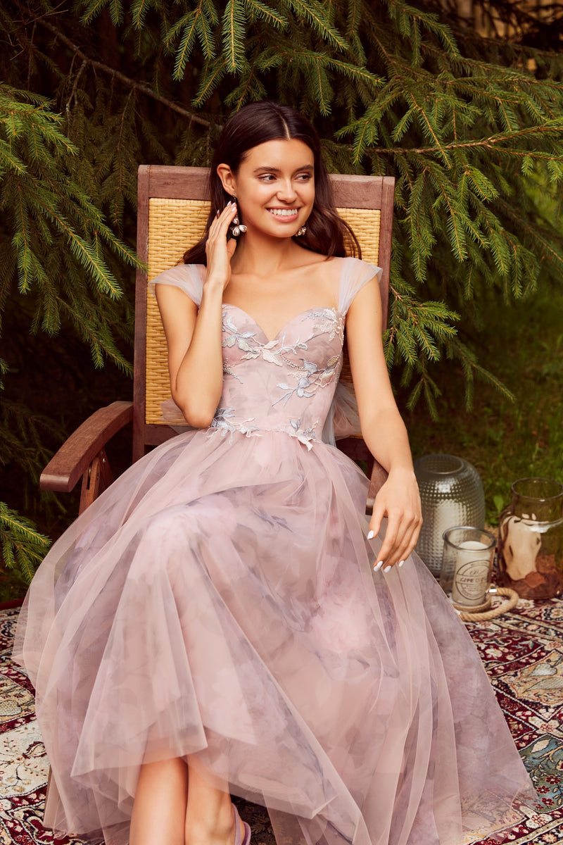Tea Length Sweetheart Evening Dress HAREM's Brides Tea Length Sweetheart Evening Dress HAREM's Brides