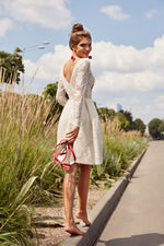 So Chic! Long Sleeve Lace Occasion Dress