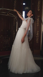 A-Line Convertible Wedding Dress with Bolero