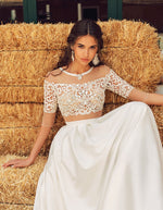 Chic Off-Shoulder A-Line Wedding Dress