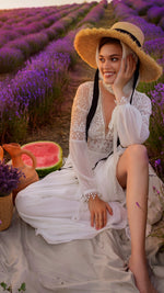 Long Sleeve Bohemian Wedding Dress
