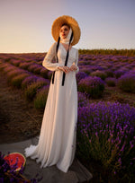 Long Sleeve Bohemian Wedding Dress