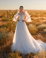 Corset Wedding Dress with Long Sleeve Bolero
