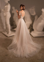 Cap Sleeeves A-line Wedding Dress