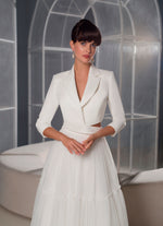 Two-Pieces Midi Skirt Bridal Set with Jacket