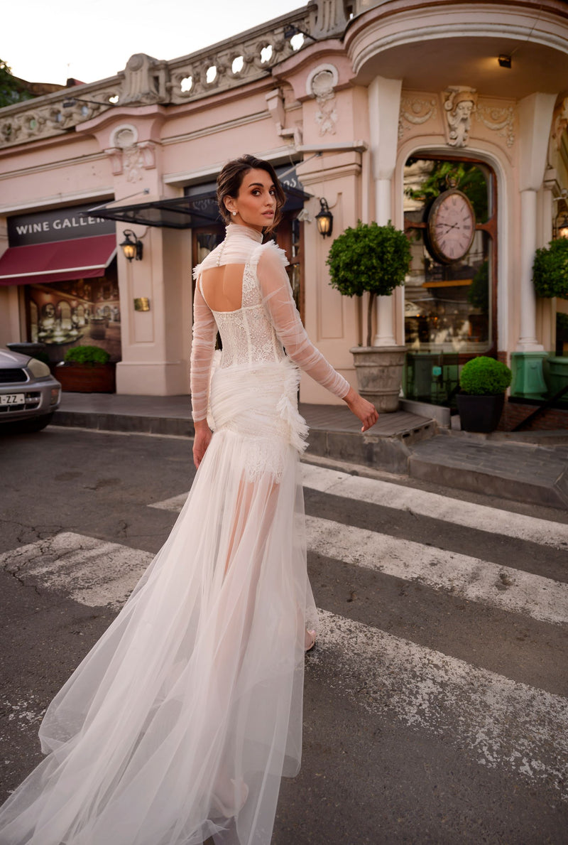 Stylish Wedding Dress with Bolero for Modern Brides